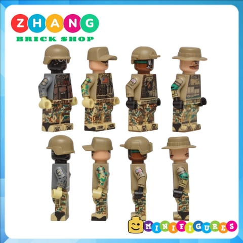 Xếp hình thủy quân lục chiến Mỹ United States Marine Corps Modern War Lego Minifigures Decool 308 311