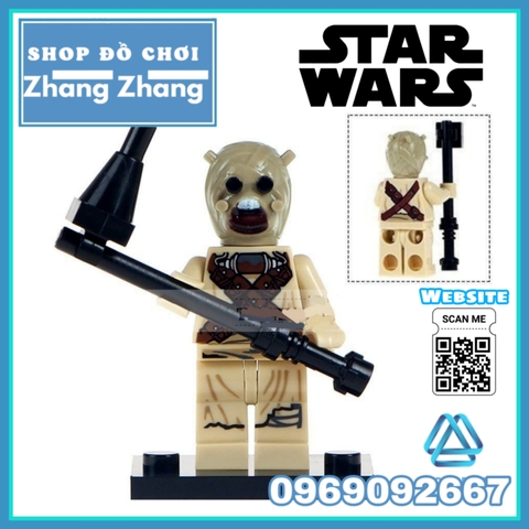Xếp hình Star Wars Rebel - Imperial - Lor San Tekka - Stormtrooper - Tusken - AT-AT Lego Minifigures Lele C001 008