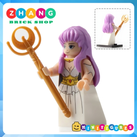 Xếp hình Athena - Pegasus - Cygnus Hyoga - Shiryu - Ikki trong Saint Seiya Lego Minifigures POGO PG8128