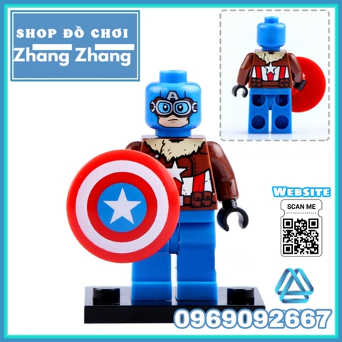 Xếp hình Captain America - Super Adaptoid - SpiderBoy - She Hulk - Hammer - Coulson Marvel Lego Minifigures Xinh X0151