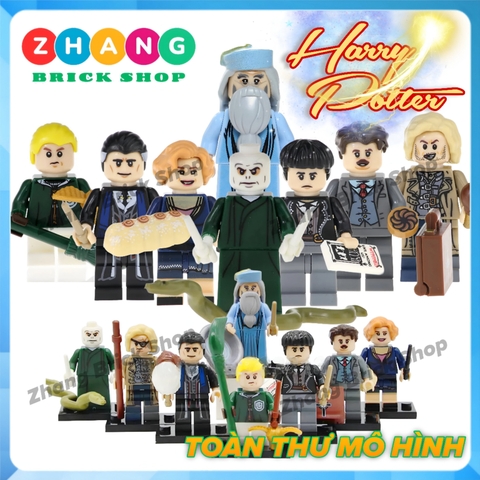 Xếp hình Harry Potter gồm Jacob Kowalski - Queenie Goldstein - Albus Dumbledore - Percival Lego Minifigures POGO PG8173