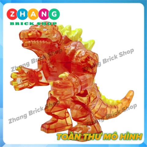 [13cm] Xếp hình Red Lotus Godzilla Đế vương bất tử siêu to Lego Minifigures GXL047