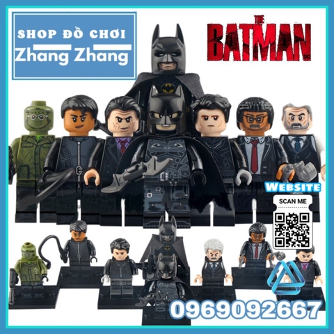 Đồ chơi xếp hình Batman Catwoman Bruce Wayne Penguin Riddler Alfred Pennyworth James Gordon Minifigures Xinh X0334