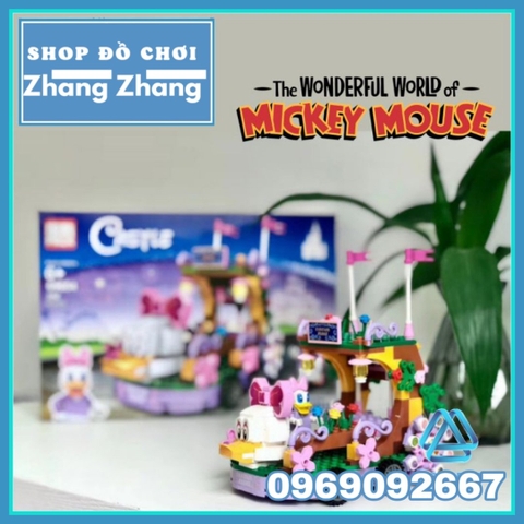 Xếp hình Xe diễu hành của vịt Daisy trong phim hoạt hình chuột Micky Lego Minifigures PRCK 69654
