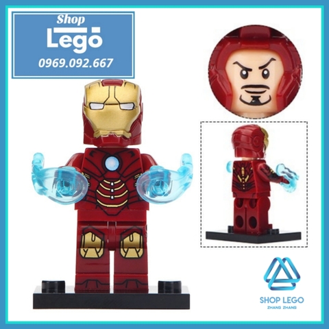 Xếp hình Iron Man Người sắt Tony Stark siêu anh hùng Marvel tuyển tập mới nhất 2020 Lego Minifigures Xinh X0199