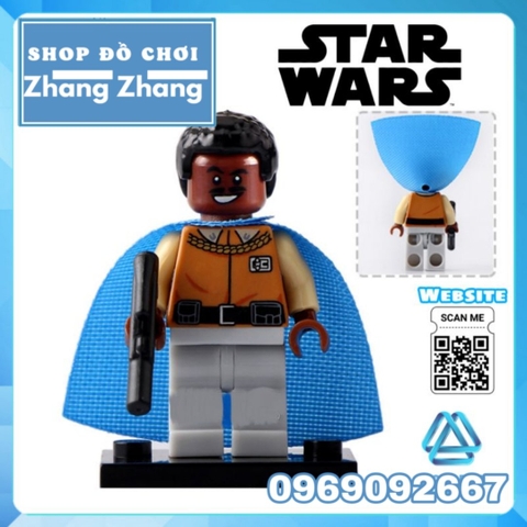 Xếp hình Star Wars Snowtrooper - Admiral - Fortuna - Han Solo - Lando - Stass - Jar Binks Lego Minifigures Pogo PG8050