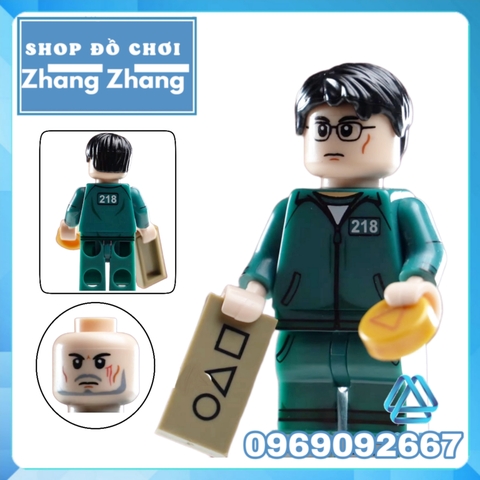 Đồ chơi xếp hình Trò chơi con mực Squid game gồm Seong Gi-hun và Kang Sae-byeok - Sang-woo - Il Nam Minifigures KDL808