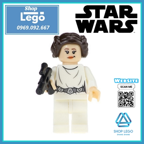 Xếp hình Star Wars Han Solo Palpatine Chirrut Imwe Obi-Wan Kenobi Darth Malgus Krennic Leia Lego Minifigures Pogo PG8024