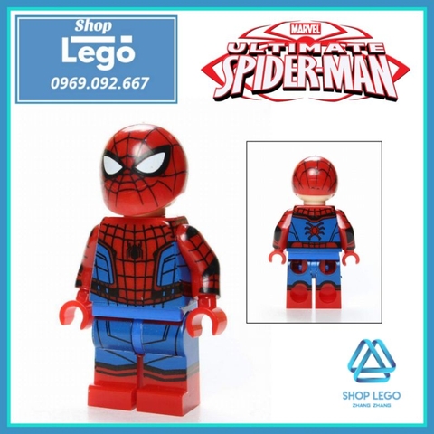 Xếp hình người nhện Spider-Man Civil War mới trong Avengers Lego Minifigures Kopf KF6090 KF1165