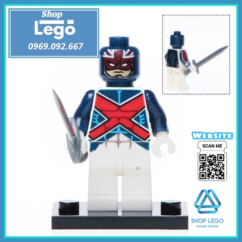 Xếp hình Iron Fist Punisher Jesse Quick Poison Ivy Nefaria Ghost Maker Captain Britain Lego Minifigures POGO PG8060