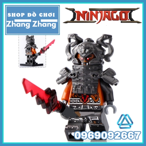 Xếp hình Ninjago Shadow - Ash - Slackjaw - Blunck - Rivett - Vermin - Raggmunk - Machia Lego Minifigures POGO PG8055