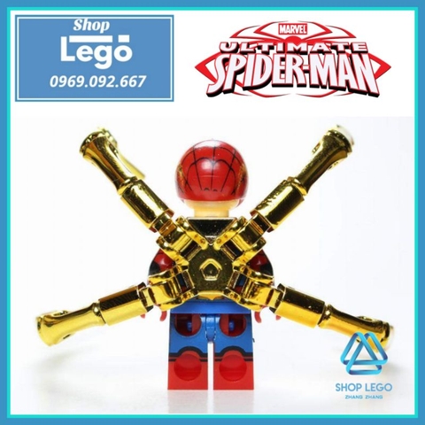 Xếp hình người nhện Spider-Man Civil War mới trong Avengers Lego Minifigures Kopf KF6090 KF1165