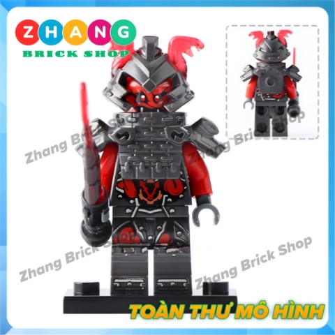 Xếp hình Ninjago Shadow - Ash - Slackjaw - Blunck - Rivett - Vermin - Raggmunk - Machia Lego Minifigures POGO PG8055