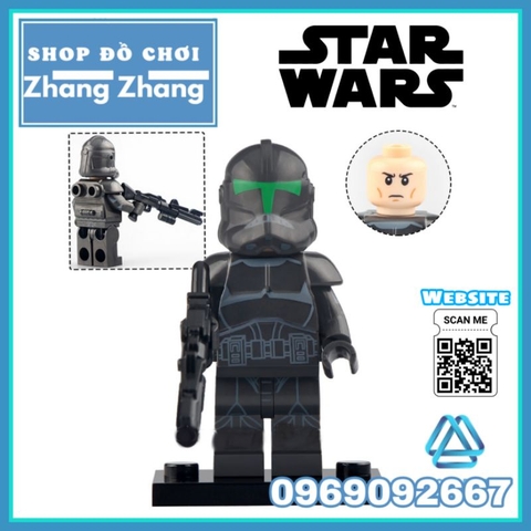 Đồ chơi xếp hình Star Wars Jesse Grey Legion Trooper Galactic Marine Crosshair Bo-Katan Minifigures Xinh X0323