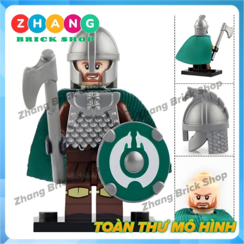 Xếp hình The Lord of the Rings chiến binh Rohan trong chúa tể những chiếc nhẫn Lego Minifigures Koruit KT1046