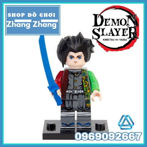Xếp hình trò chơi Kimetsu No Yaiba / Demon Slayer với Nezuko Kamado và Tanjiro Kamado Lego Minifigures POGO PG8291