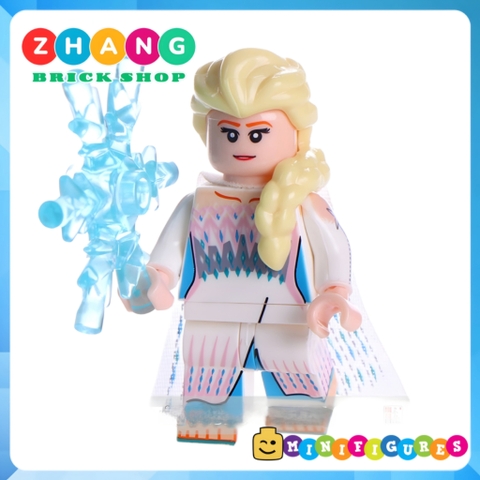 Xếp hình Nữ Hoàng Băng giá Frozen Elsa và Anna dành cho bé gái Lego Minifigures WM6084