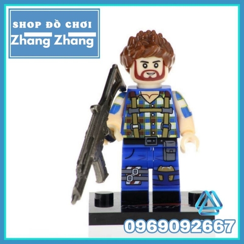 Đồ chơi Xếp hình For Teite Jonesy - Fortnite Ninja Dark Voyar - Skull Trooper Minifigures Kopf KF6038