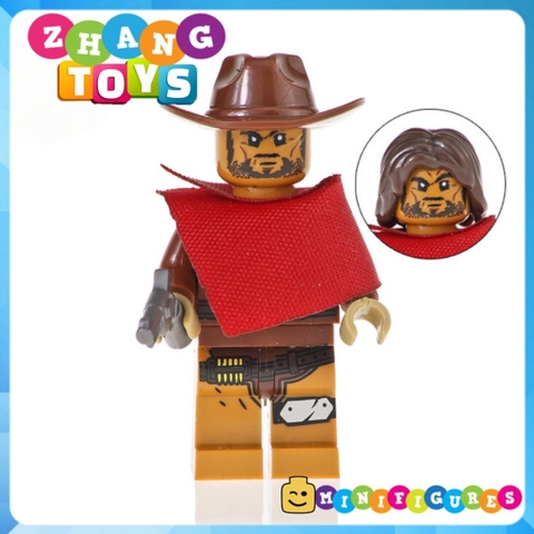 Xếp hình Over Watch D.Va Reinhardt Wihelm Jesse Mccree Reaper Soldier 76 Shimada Hanzo Mercy Lego Minifigures Xinh X0230