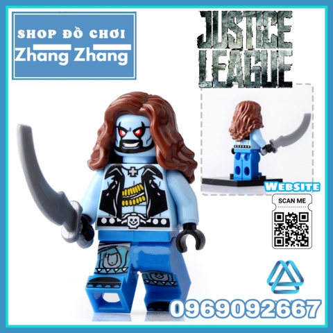 Xếp hình Flash & Shazam Green Lantern Fire Storm - Black Adam - Lobo - Scarecrow DC Comics Lego Minifigures Xinh X0153