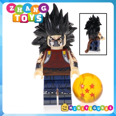 Xếp hình 7 viên ngọc rồng Dragon Ball Gogeta Goku Vegeta Gohan Cumber Tapion Mira Lego Minifigures Kopf KF6069