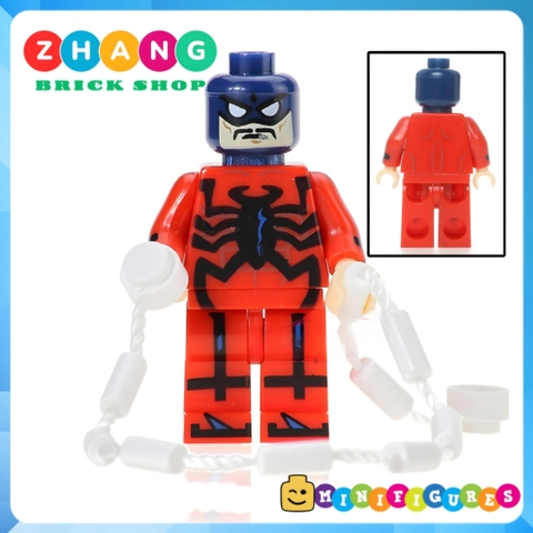 Xếp hình Whiplash - Spider-Girl - Tarantula - Paladin - Ultimate Deadpool Siêu anh hùng Lego Minifigures POGO PG8057