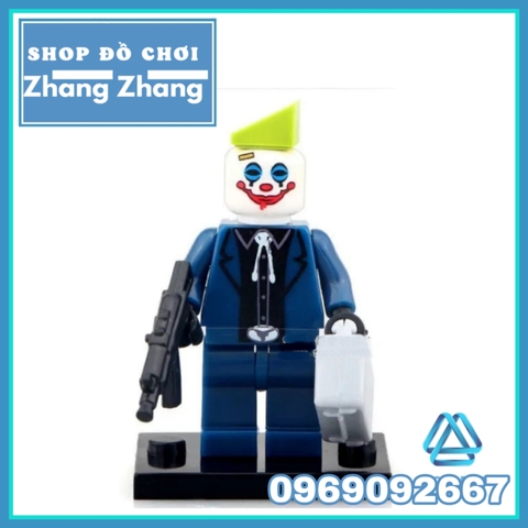 Xếp hình băng cướp ngân hàng Joker Henchman Robber trong batman Lego Minifigures POGO PG8016