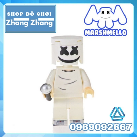 Xếp hình huyền thoại âm nhạc DJ Marshmello Lego Minifigures Kopf KF6089