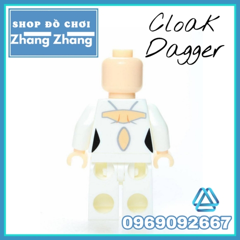 Xếp hình Cloak & Dagger Siêu anh hùng Marvel mới nhất 2020 Lego Minifigures Kopf KF572
