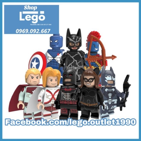 Xếp hình Plutonian - Catwoman - Super Secret - Vance Astro - Yondu Siêu anh hùng Marvel Lego Minifigures POGO PG8208