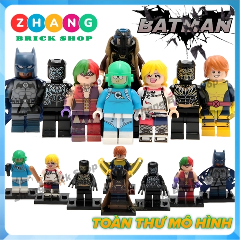 Xếp hình Thành phố Gotham Batman, Harley Quinn, Banshee, Condiment King Lego Minifigures POGO PG8100