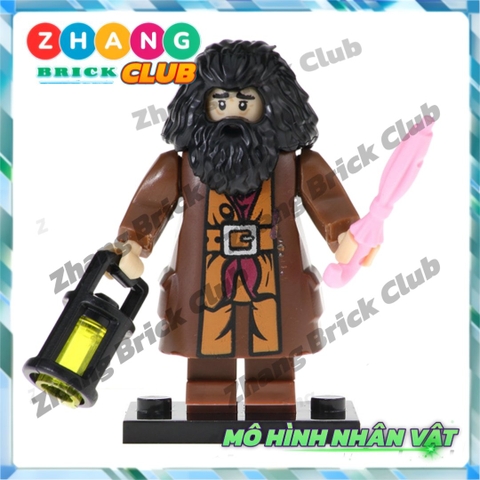 Xếp hình gồm Ron Weasley - Susan Bones - Harry Potter - Hermione Granger- Hagrid Lego Minifigures POGO PG8161