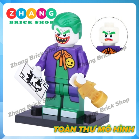 Mô hình nhân vật Gã hề Joker Clown trong người dơi Batman Decool 0289 0294 Zhang Brick Shop