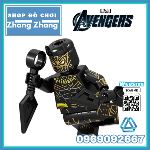 Đồ chơi Xếp hình Venom Blacklast Hawkeye - Nebula - Black Panther Captain Marvel - Spider Man Minifigures PRCK GD238 245