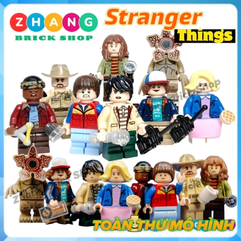Xếp hình Stranger Things Demogorgon - Dustin - Mike - Eleven - Lucas - Will - Joyce Lego Minifigures Chengyi CY1001