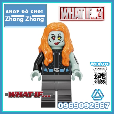 Đồ chơi xếp hình What If gồm Star lord Black Widow - Falcon Hawkeye Okye - Happy Hogan Agent 11 Minifigures Kopf KF6148