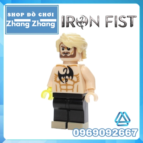 Đồ chơi Xếp hình Thiết quyền Iron Fist Danny Rand Siêu anh hùng Marvel Minifigures WM217