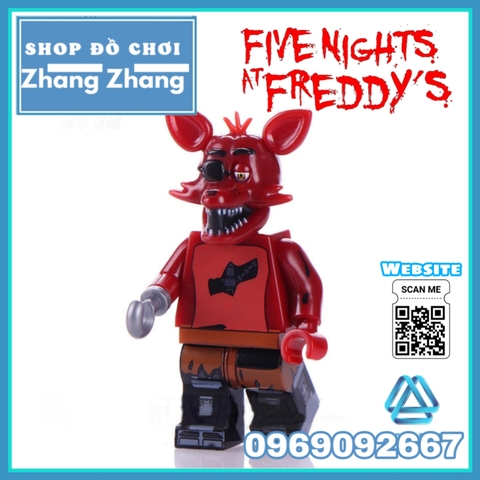 Xếp hình Chica - Bonnie - Foxy Spintraft - Freddy trong Five Night at Freddy Lego Minifigures WM6074