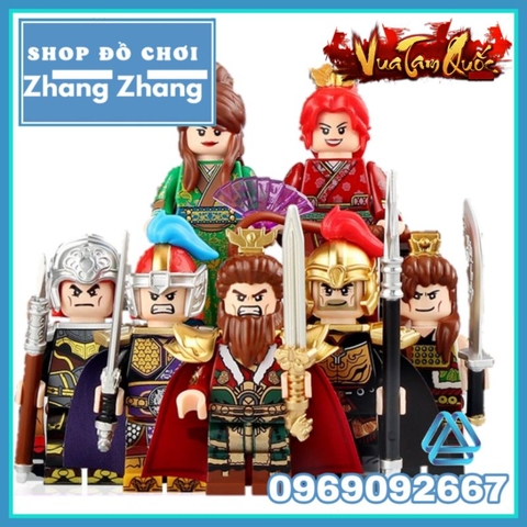 Đồ chơi xếp hình Tam quốc diễn nghĩa Three Kingdom Đông Ngô Tôn Quyền Chu Du Minifigures Decool 20313 20318