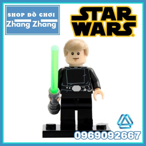 Xếp hình Star Wars Luke Skywalker - Ben Kenobi - Maul - Kao Darth Sidious - Anakin - C-3PO Lego Minifigures POGO PG8021