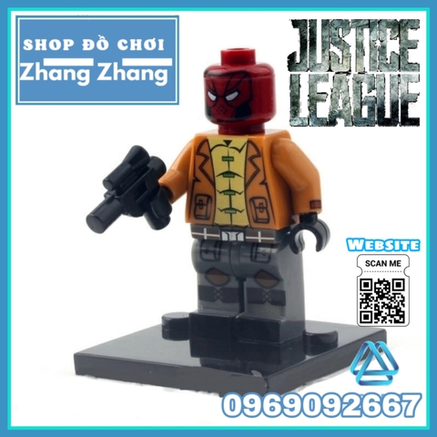 Xếp hình Justice League Batman - Wonder Woman - Luther - Deathstroke - Red Hood - Super man Lego Minifigures Xinh X0108
