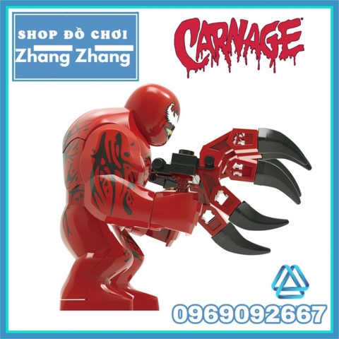 Đồ chơi xếp hình Carnage đại chiến Venom trong người nhện Spider man Minifigures XINH XH1767