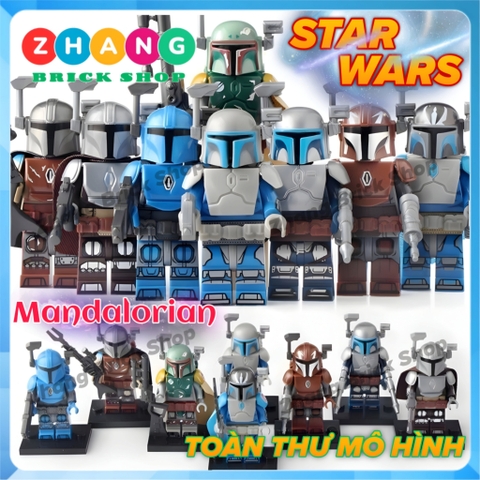 Xếp hình Star Wars Mandalorian Jango Boba Mando Fenn Rau Lego Minifigures KT1041