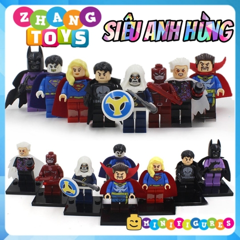 Xếp hình DC Bizarro Supergirl Punisher Task Master Dare Devil Collector Lego MiniFigures Xinh x0104 xinh 164 171