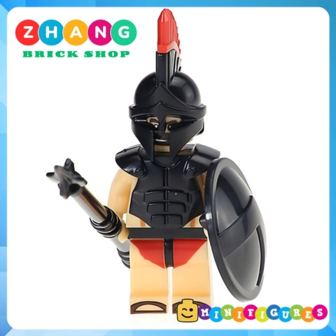 Xếp hình binh đoàn Sparta bóng tối hùng mạnh nhất thế giới Spartacus Gladiator Lego Minifigures Xinh X0164 Xh644