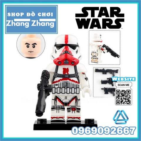Đồ chơi xếp hình Star Wars gồm Stormtrooper - Sabine Wren - Wrecker Crosshair Vizla Minifigures Xinh X0307