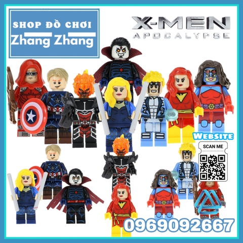 Xếp hình Black Canary Cannonball Atomic woman Dark Phoenix Canary Dormammu Mr Sinister Lego Minifigures Pogo PG8059