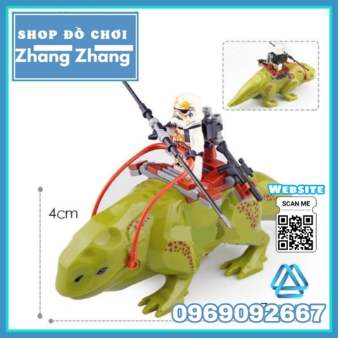 Xếp hình Star Wars quái thú Dewback tặng kèm Stormtrooper Lego Minifigures POGO PG636