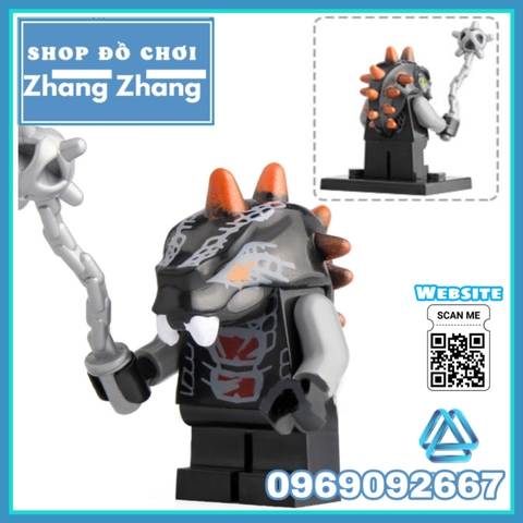 Xếp hình Ninjago Tộc rắn Chop rai Skales Acidicus Pythor Skalidor Bytar Rattla Fangdam Lego Minifigures Lele A025 032