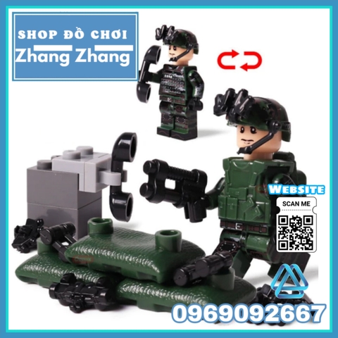 [LBK1] Xếp hình lính biệt kích rừng Lego Minifigures TBS Toys TBS17-22 0217 0222